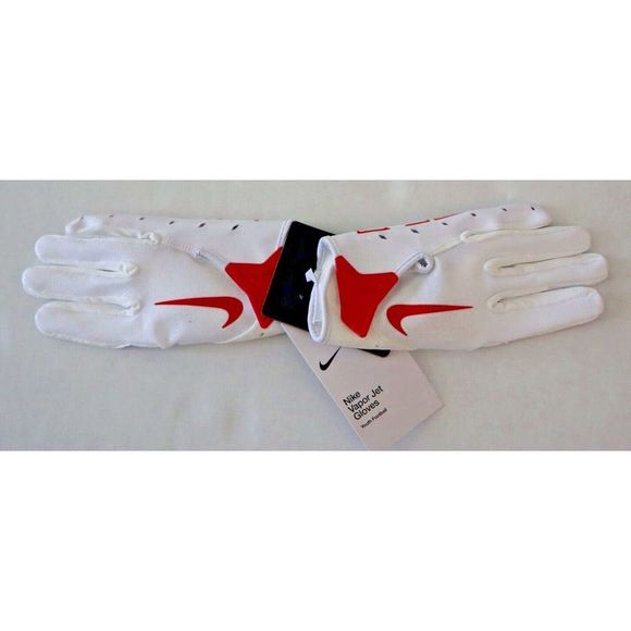 Nike N.100.3506 Unisex Youth Sz S White Vapor Jet 7.0 Football Receiver Gloves - Picture 4 of 4